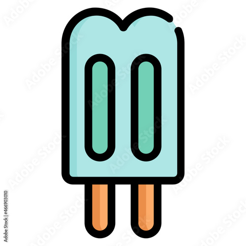 popsicle Color line icon