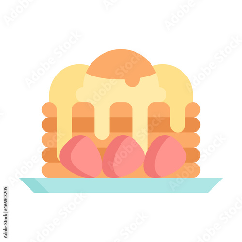 pancake flat icon
