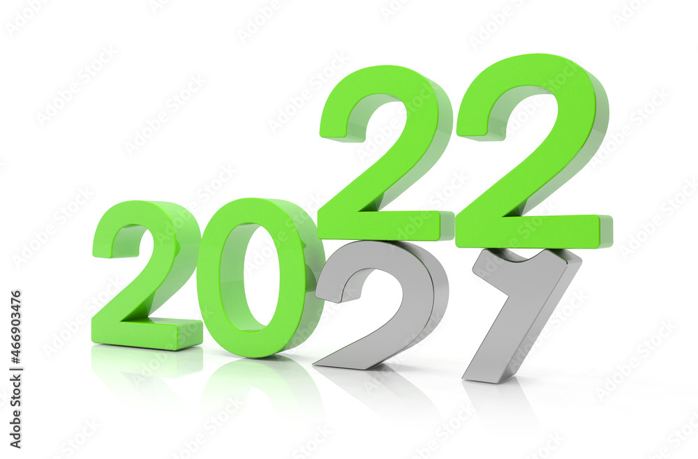 3d Illustration - 2021 - 2022 - Silvester, Neujahr, Countdown, Jahreszahlen 3d Illustration - 2021 - 2022 - Silvester, Neujahr, Countdown, Jahreszahlen