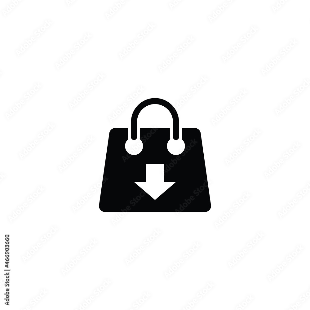 Shopping bag icon vector illustration design Shopping bag icon vector illustration design