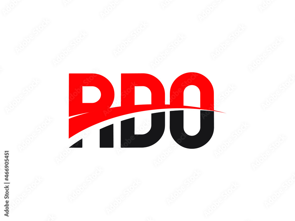 RDO Letter Initial Logo Design Vector Illustration RDO Letter Initial Logo Design Vector Illustration