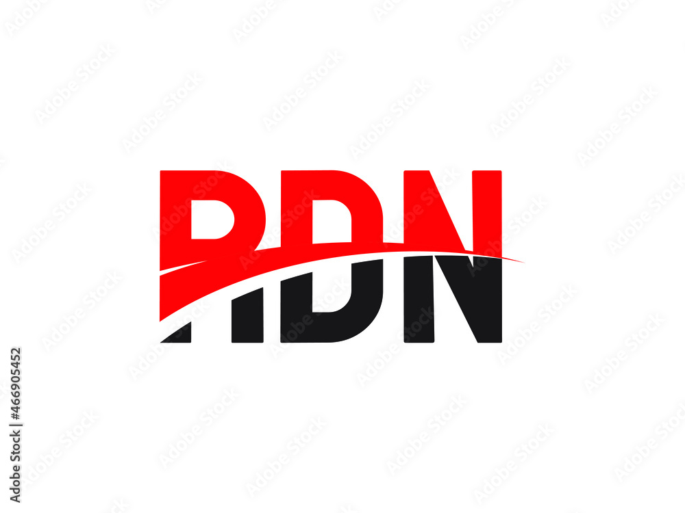 RDN Letter Initial Logo Design Vector Illustration RDN Letter Initial Logo Design Vector Illustration