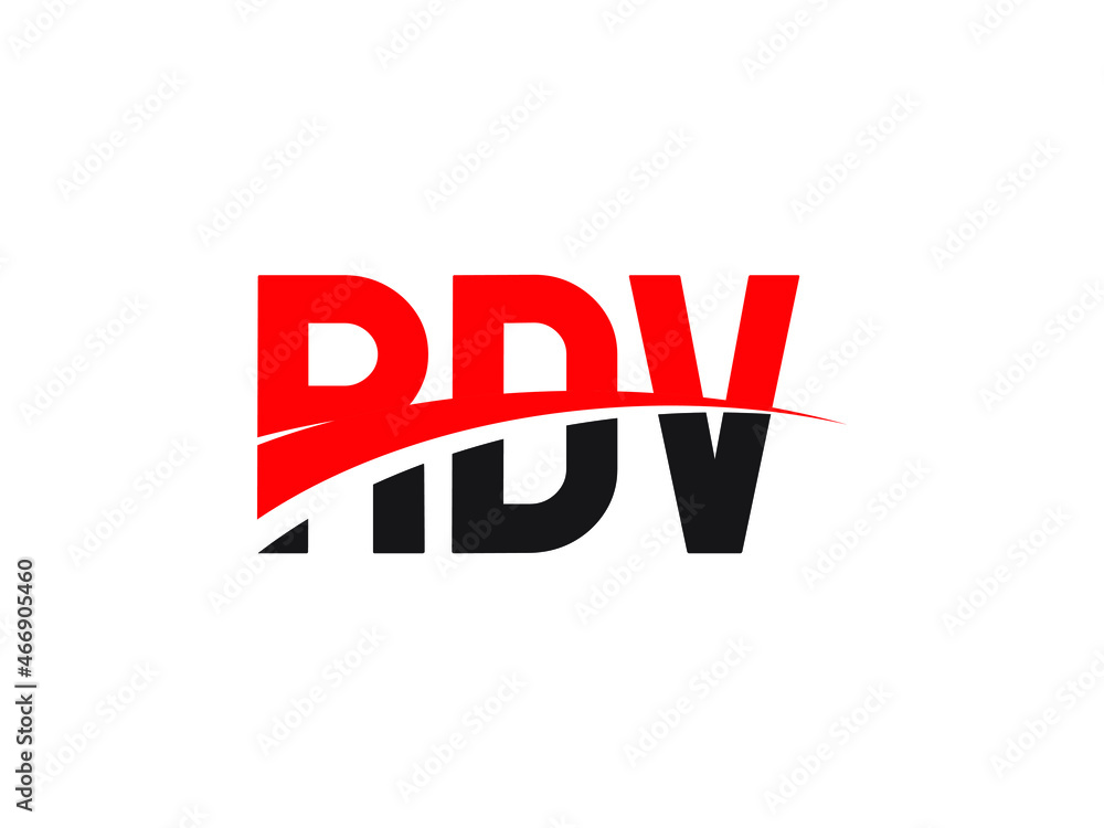 RDV Letter Initial Logo Design Vector Illustration