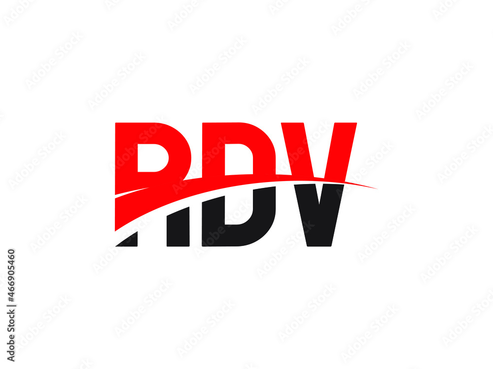 RDV Letter Initial Logo Design Vector Illustration RDV Letter Initial Logo Design Vector Illustration
