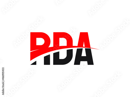 RDA Letter Initial Logo Design Vector Illustration