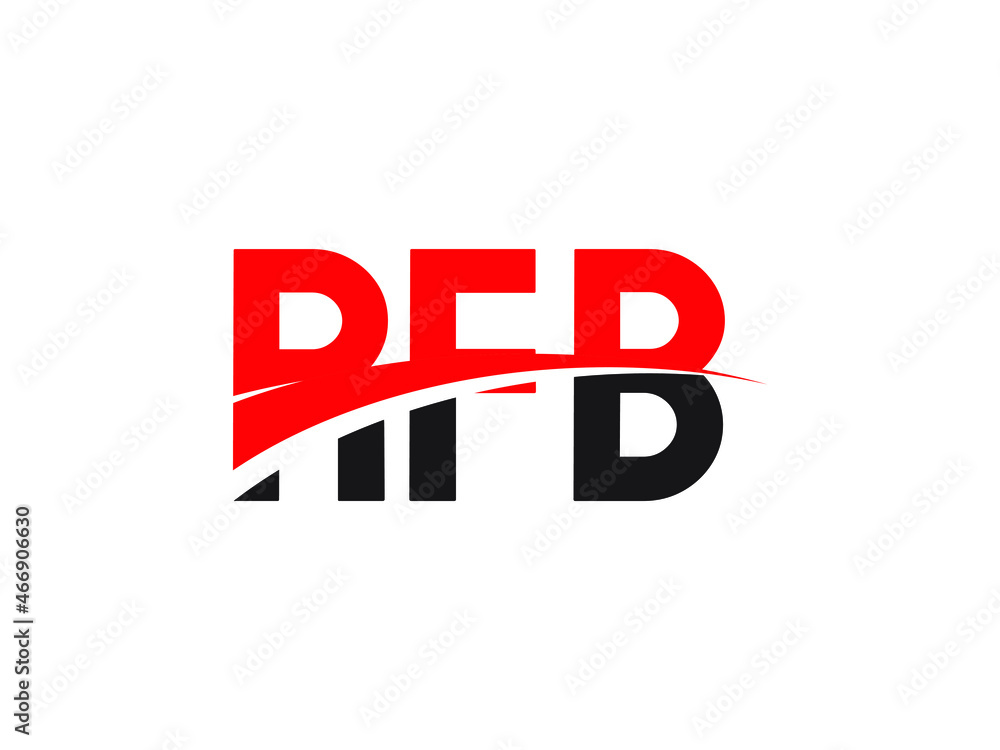 RFB Letter Initial Logo Design Vector Illustration RFB Letter Initial Logo Design Vector Illustration