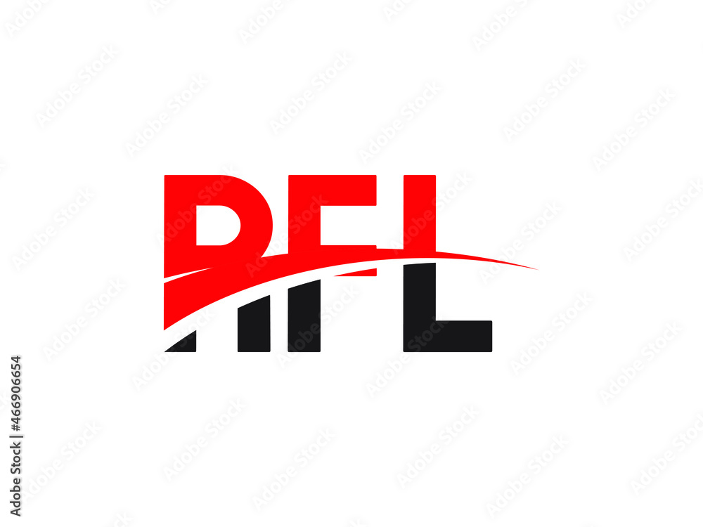 RFL Letter Initial Logo Design Vector Illustration RFL Letter Initial Logo Design Vector Illustration
