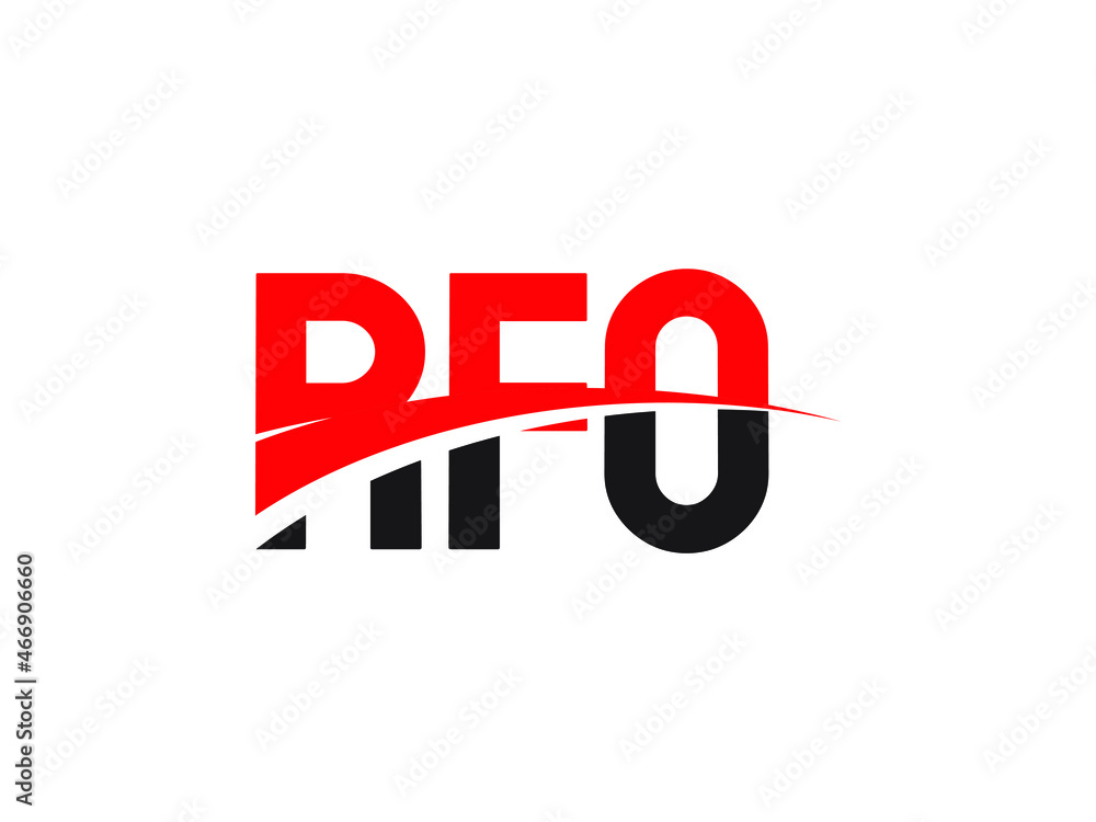 RFO Letter Initial Logo Design Vector Illustration RFO Letter Initial Logo Design Vector Illustration