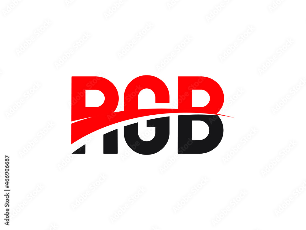 RGB Letter Initial Logo Design Vector Illustration RGB Letter Initial Logo Design Vector Illustration