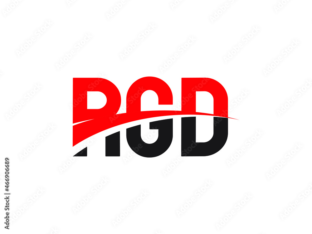 RGD Letter Initial Logo Design Vector Illustration