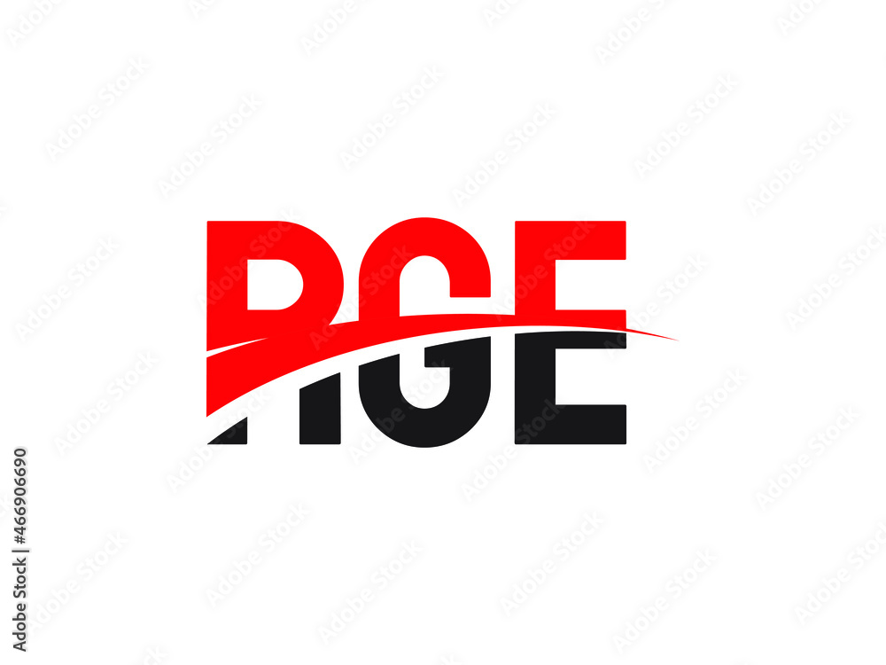 RGE Letter Initial Logo Design Vector Illustration RGE Letter Initial Logo Design Vector Illustration