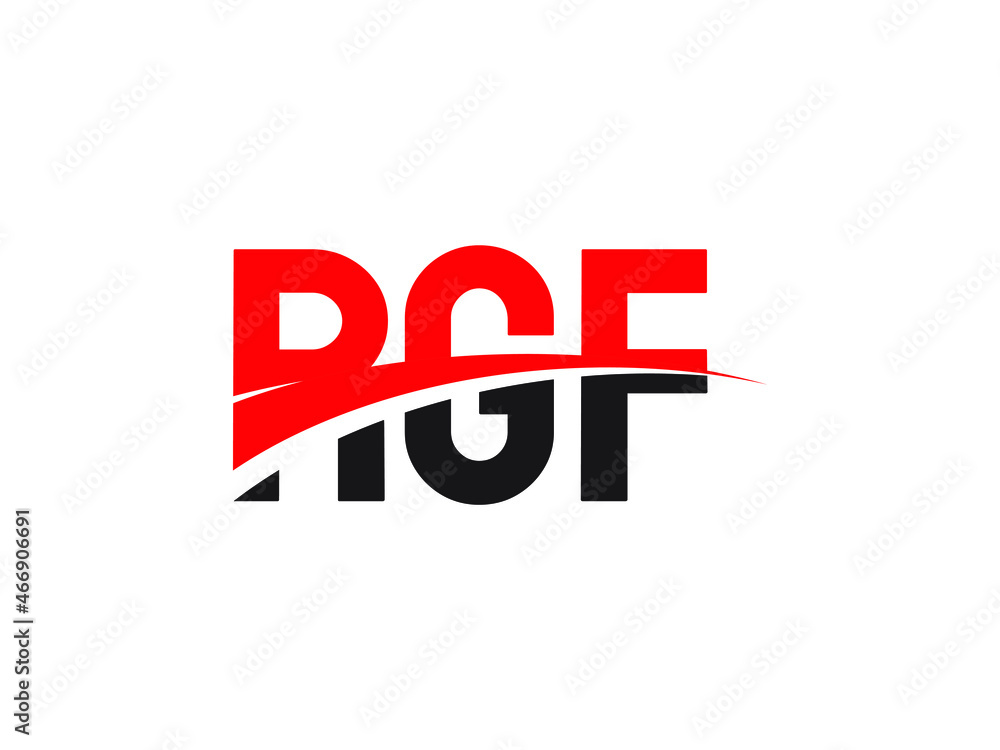 RGF Letter Initial Logo Design Vector Illustration RGF Letter Initial Logo Design Vector Illustration