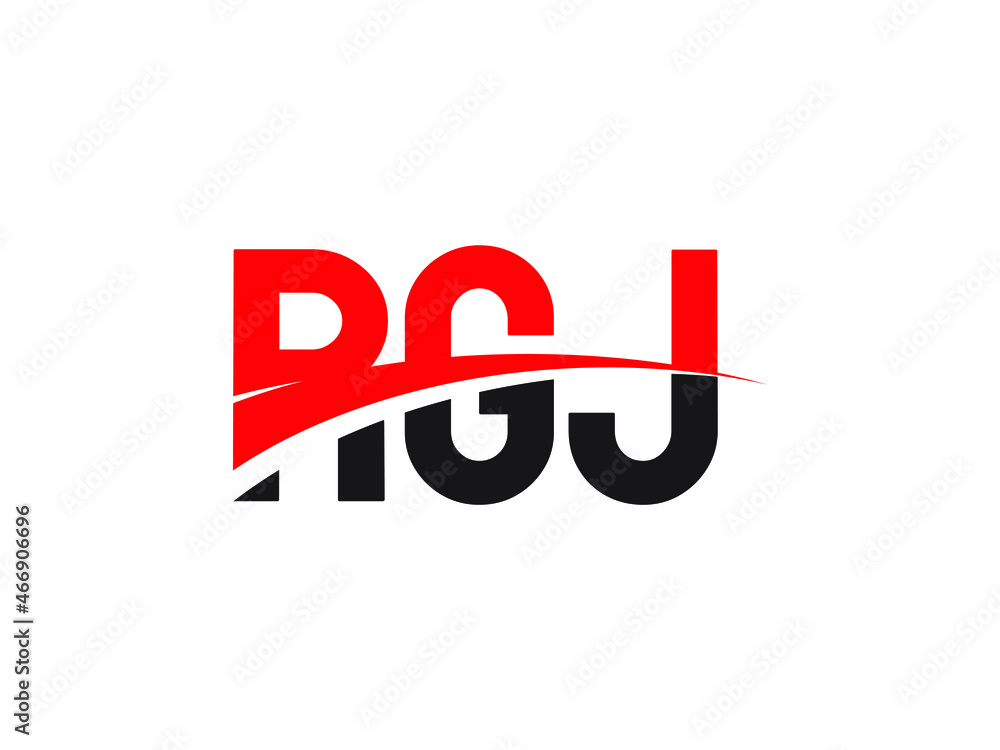 RGJ Letter Initial Logo Design Vector Illustration
