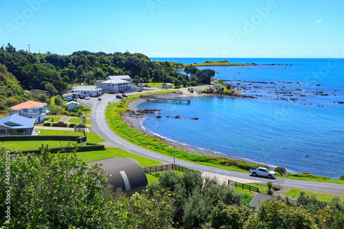 Waihau Bay, a picturesque coastal community in the Eastern Bay of Plenty, New Zealand photo
