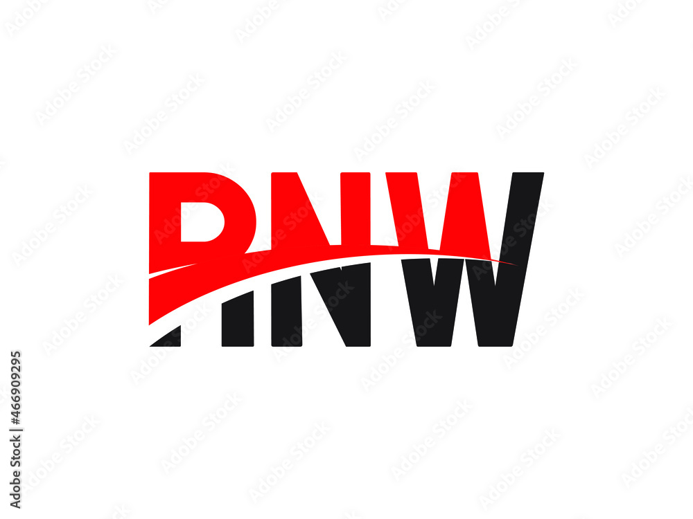 RNW Letter Initial Logo Design Vector Illustration