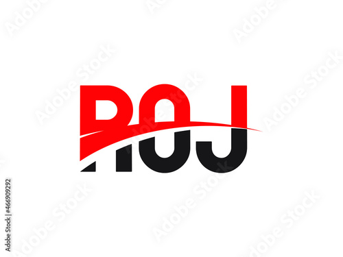 ROJ Letter Initial Logo Design Vector Illustration