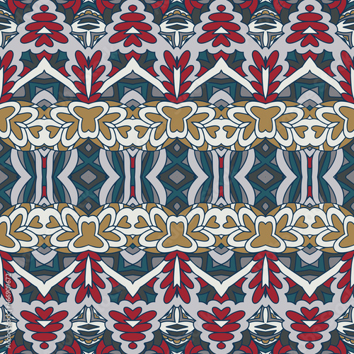 Tribal vintage abstract geometric ethnic seamless pattern ornamental.