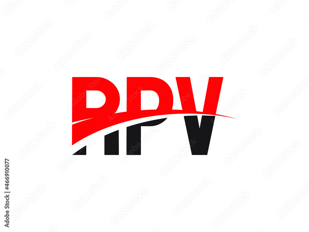 RPV Letter Initial Logo Design Vector Illustration RPV Letter Initial Logo Design Vector Illustration