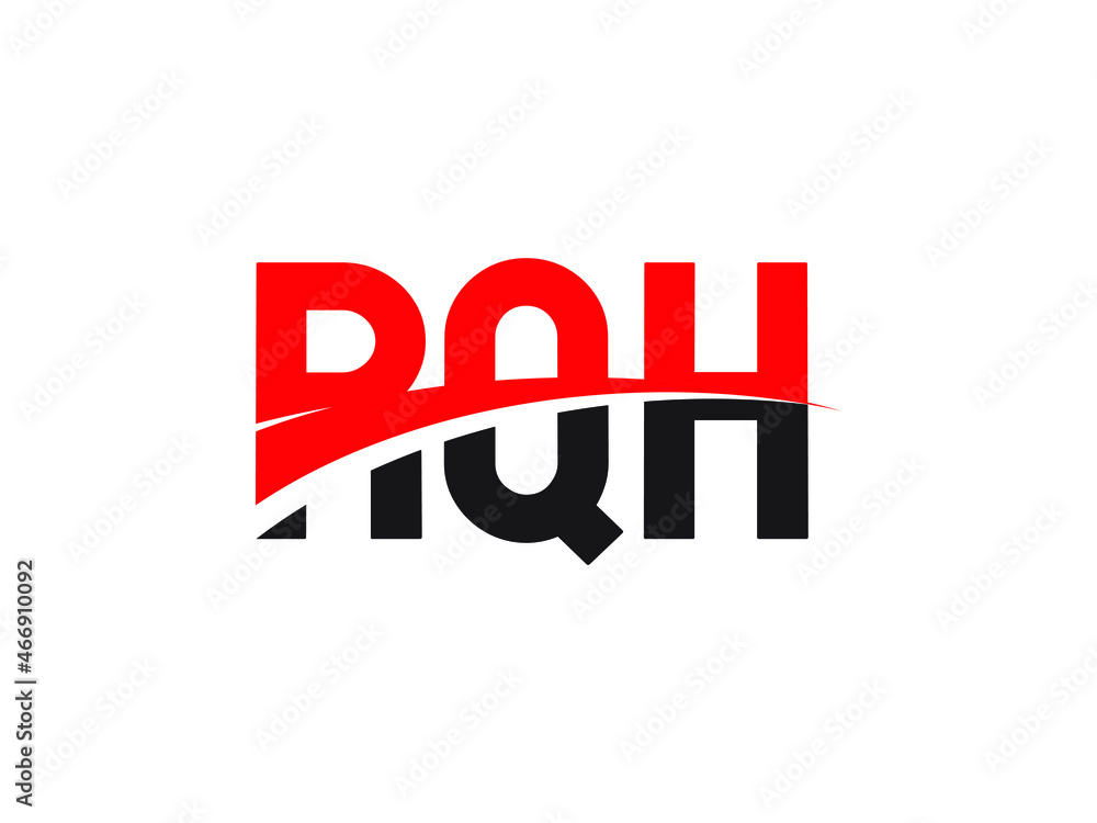 RQH Letter Initial Logo Design Vector Illustration