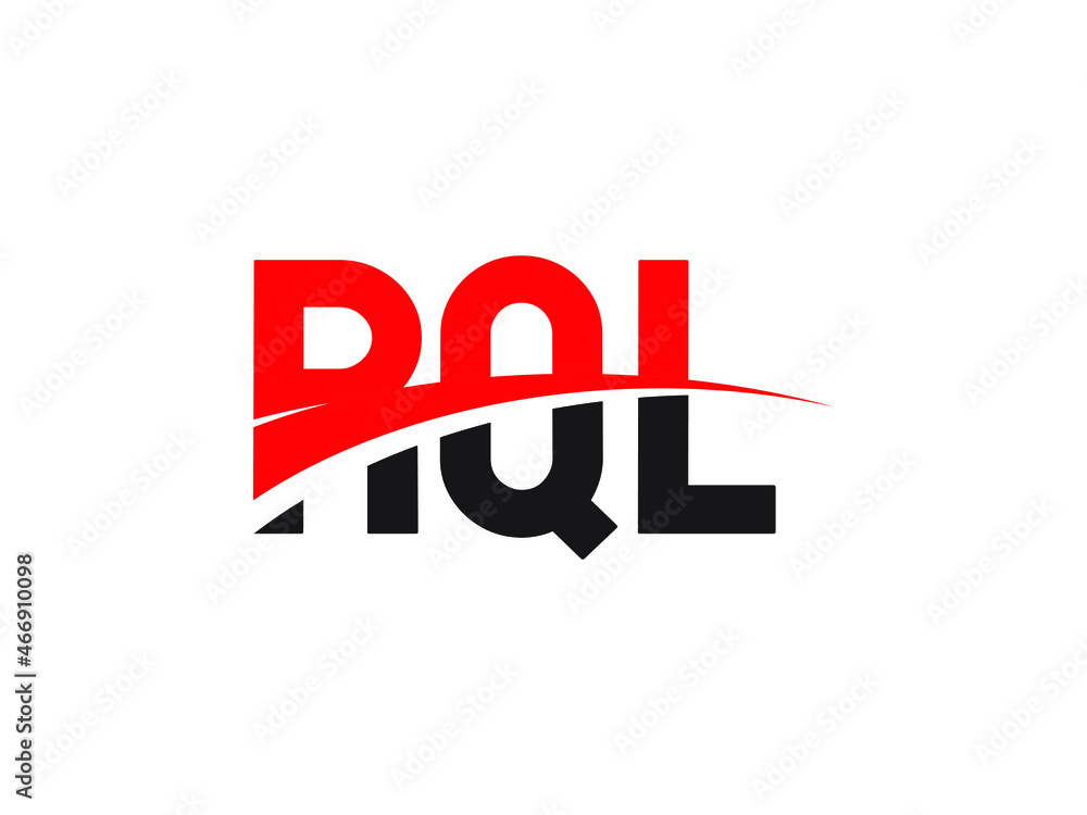 RQL Letter Initial Logo Design Vector Illustration