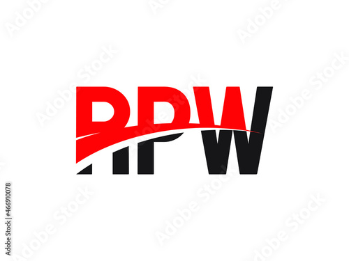 RPW Letter Initial Logo Design Vector Illustration photo