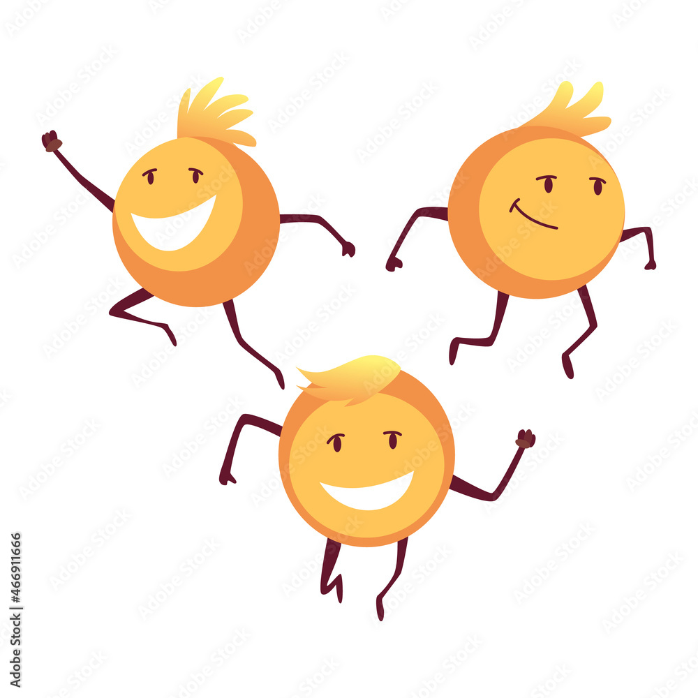 Obraz premium Pills super hero. Cute cartoon character with smiled face. Group of round tablets. Medicinal strong help