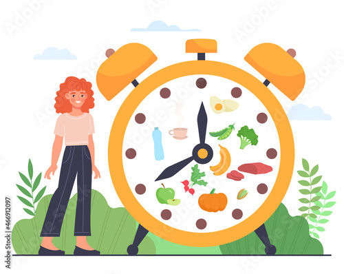 Intermittent fasting concept