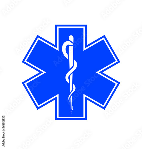 medical symbol logo rod asclepius