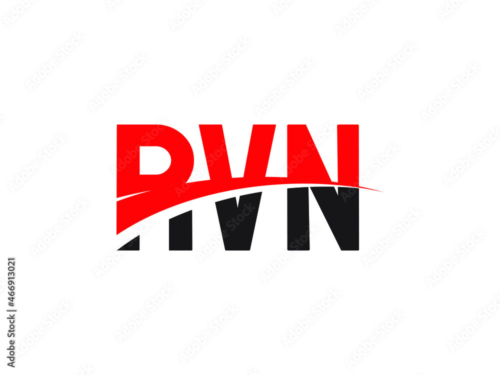 RVN Letter Initial Logo Design Vector Illustration