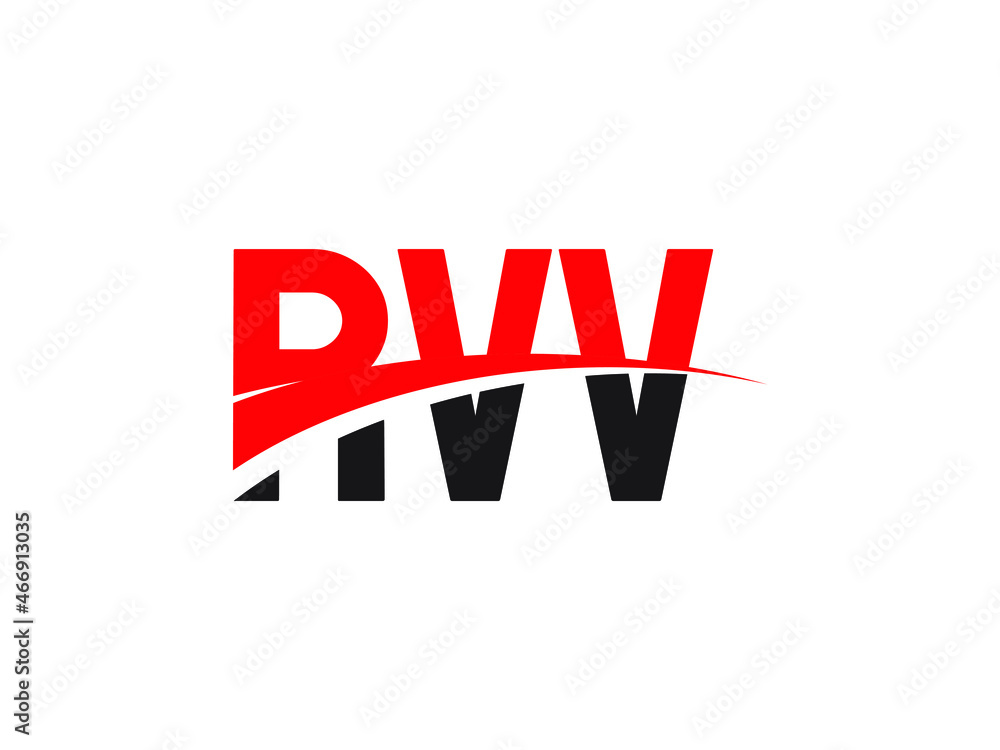 RVV Letter Initial Logo Design Vector Illustration