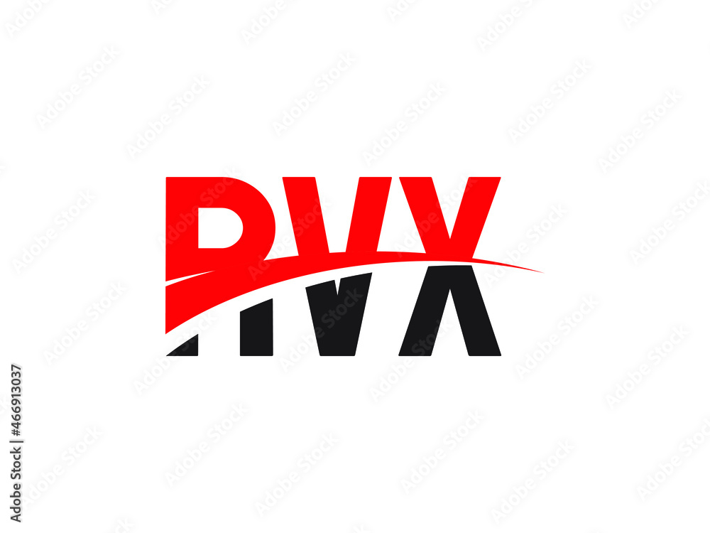 RVX Letter Initial Logo Design Vector Illustration