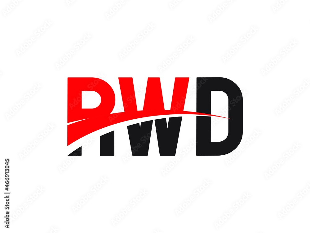 Fototapeta premium RWD Letter Initial Logo Design Vector Illustration