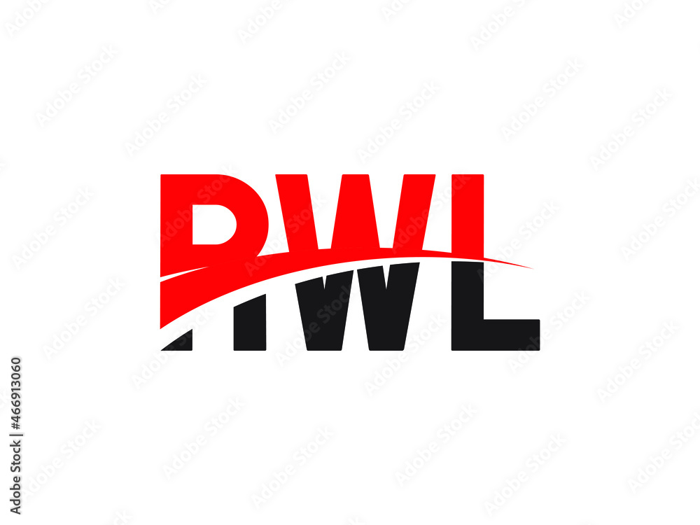 RWL Letter Initial Logo Design Vector Illustration