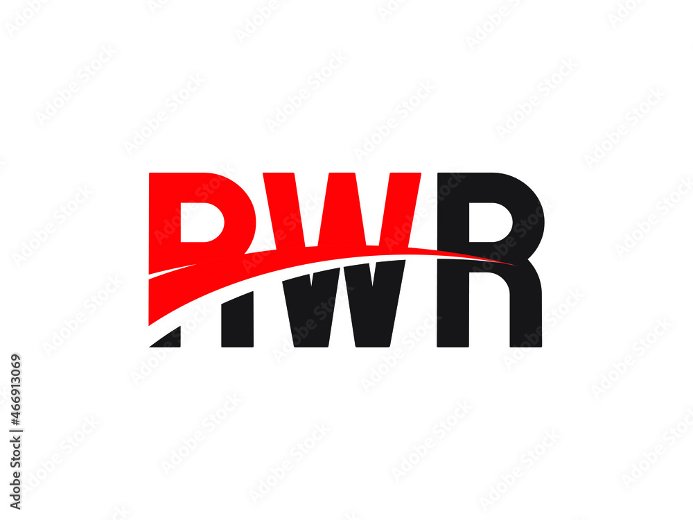 RWR Letter Initial Logo Design Vector Illustration
