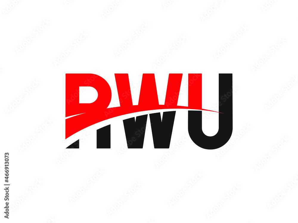 RWU Letter Initial Logo Design Vector Illustration RWU Letter Initial Logo Design Vector Illustration