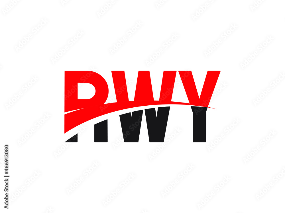 RWY Letter Initial Logo Design Vector Illustration