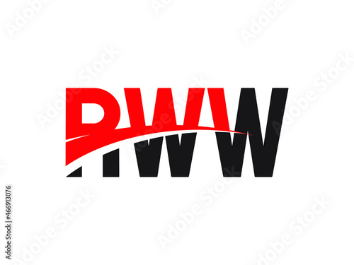 RWW Letter Initial Logo Design Vector Illustration photo