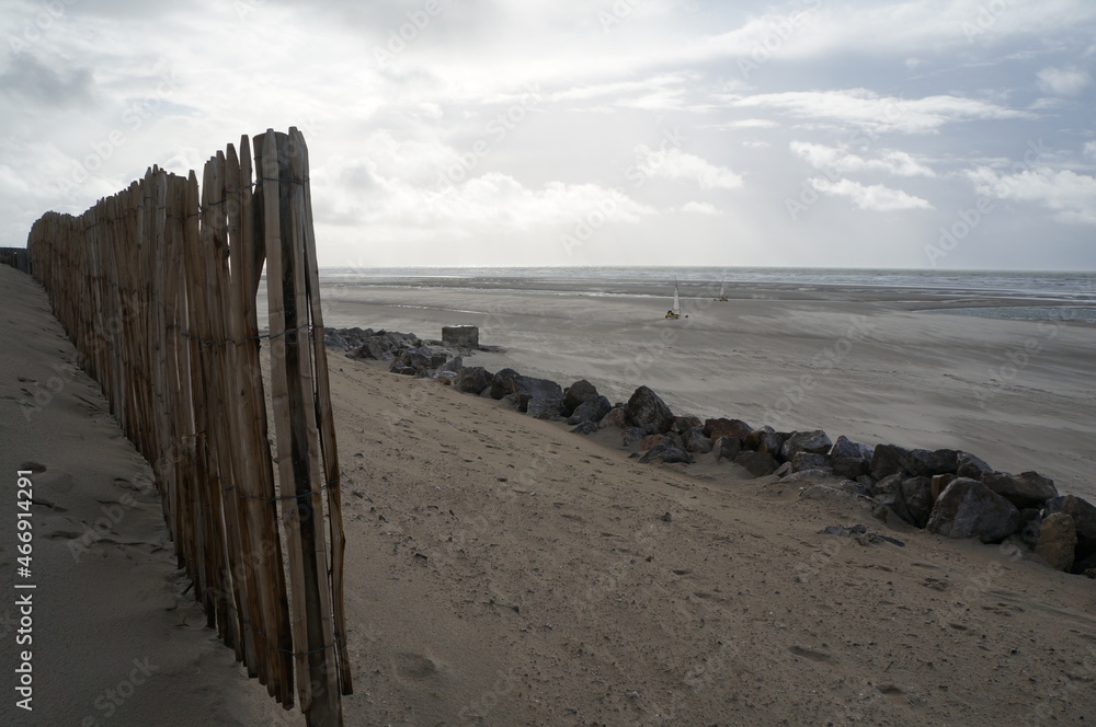 Plage du nord de la France en hiver Plage du nord de la France en hiver