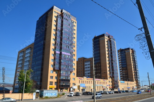 High buildings with column