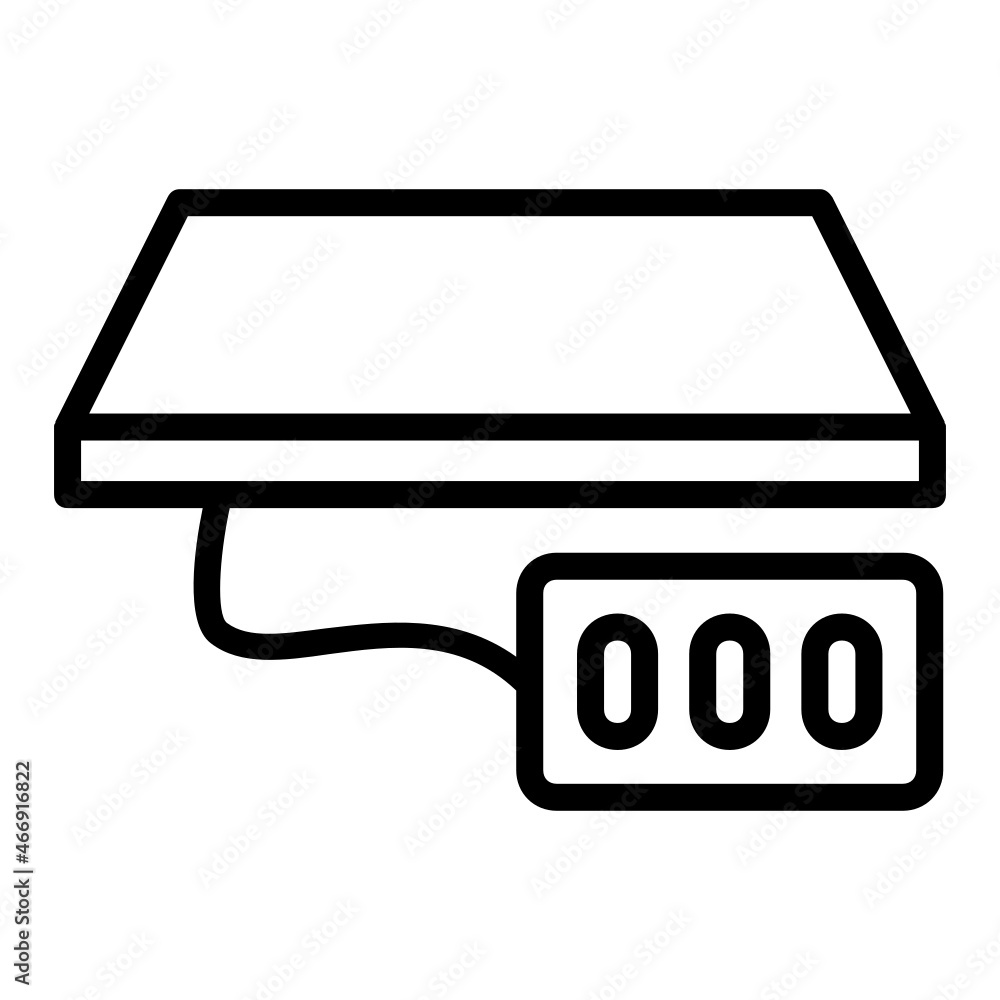 Glass Plate Digital Scale Concept Vector Line Icon Design, Weight Measuring device Symbol, Mass balances Sign, Traditional scale Stock Illustration Glass Plate Digital Scale Concept Vector Line Icon Design, Weight Measuring device Symbol, Mass balances Sign, Traditional scale Stock Illustration