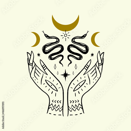 magical girl hands art mystical Reiki meditation