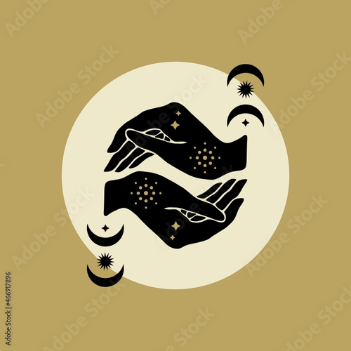 magical girl hands art mystical Reiki meditation