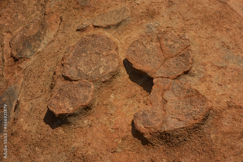 Obraz premium Felsen im Erongogebirge in Namibia.