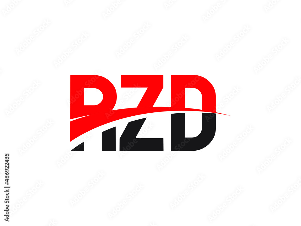 Fototapeta premium RZD Letter Initial Logo Design Vector Illustration