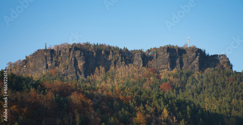 Felsen in Königstein, Deutschland.