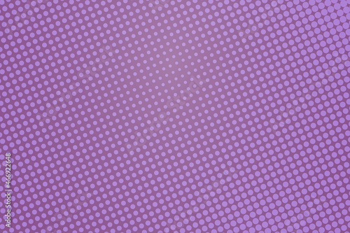 Pop art colorful comics book magazine cover. Polka dots purple and violet background. Cartoon funny dotted retro pattern. Vector halftone illustration. Template design for poster, card, flyer