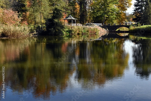 See im Botanischen Garten in Berlin im Herbst