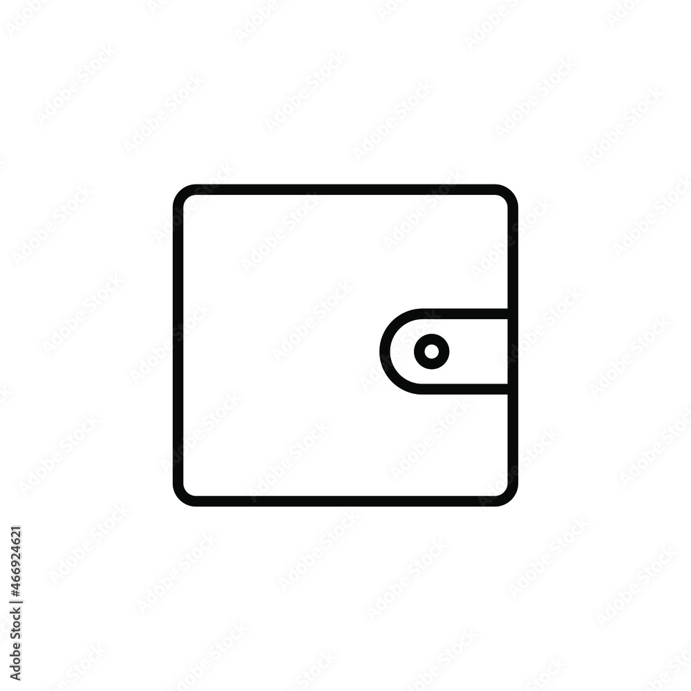 Wallet, savings line icon design concept Wallet, savings line icon design concept