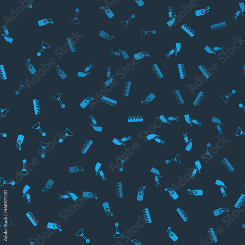 Set Nail manicure, Milling cutter for, False nails and on seamless pattern. Vector
