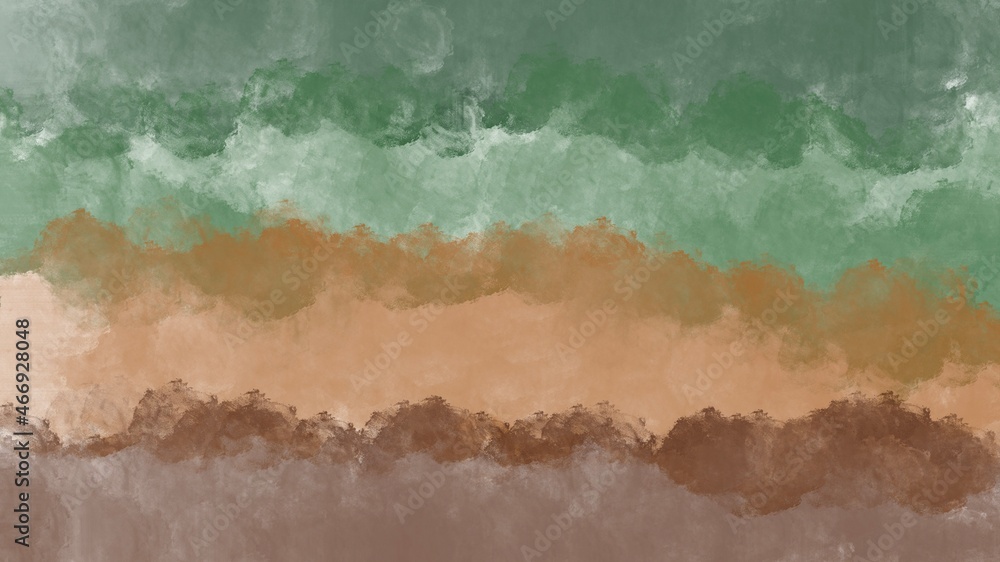 Brown and green mixed abstract background. Wallpaper art.